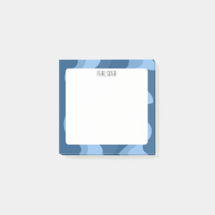 Farbenfrohe Kurven CUSTOM Chic Monogramm Personali Post-it Klebezettel