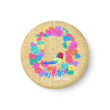 Farbenfrohe Küsten-Rustic-Vogel 'Aloha'
