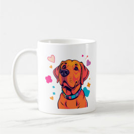 Farbenfrohe Labrador Hunde Kunst Kaffeetasse