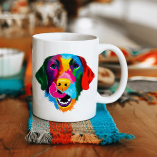 Farbenfrohe Labrador Retriever Dog Tasse