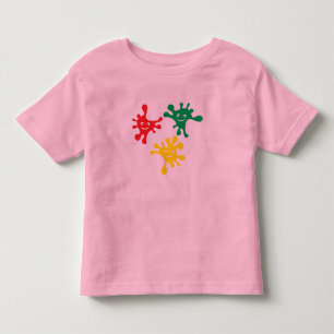 Farbenfrohe Lächelfarben Kleinkind T-shirt