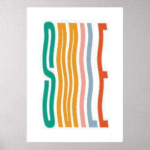 Farbenfrohe Lächelung Kinderzimmer Poster