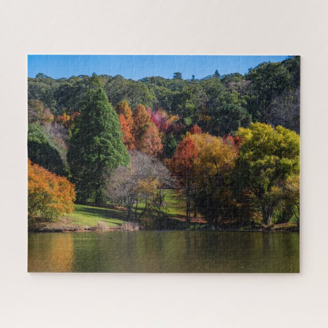 Farbenfrohe Landschaft des Baumes, 520 Stück Puzzle (Horizontal)