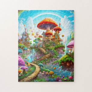 Farbenfrohe Landschaft Puzzle