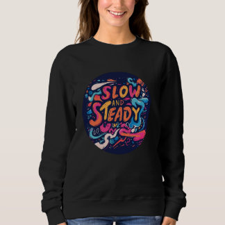 Farbenfrohe langsame und stetige Kostüme für Mann  Sweatshirt
