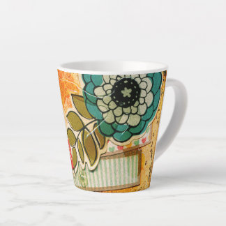 Farbenfrohe Latte-Tasse Milchtasse