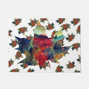 Farbenfrohe Leaf Art Door Mat Fußmatte