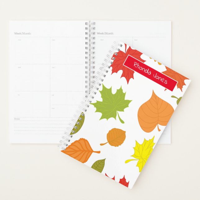 Farbenfrohe Leaf Zeichnend Planer (Anzeige)