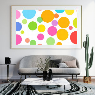 Farbenfrohe, lebendige Circle Pattern Modernes Abs Fotodruck