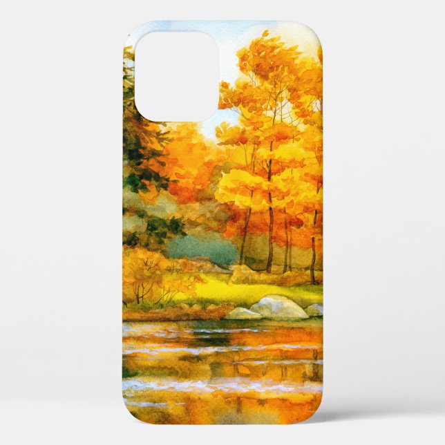 Farbenfrohe, lebendige, handgezeichnete Aquarellsk Case-Mate iPhone Hülle (Rückseite)