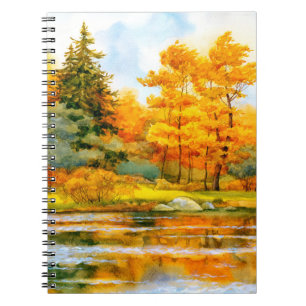 Farbenfrohe, lebendige, handgezeichnete Aquarellsk Notizblock