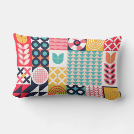 Farbenfrohe Lebensfreude Funky Lendenkissen