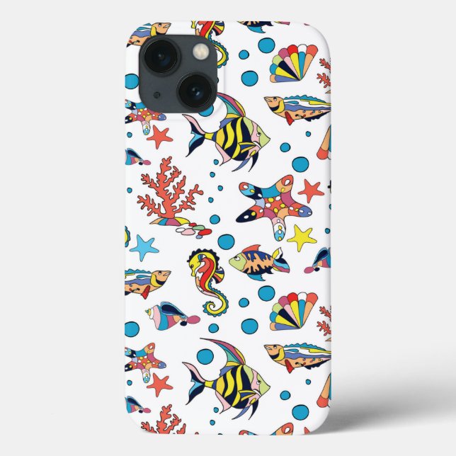 Farbenfrohe Lebensweise unter Wasser Case-Mate iPhone Hülle (Rückseite)
