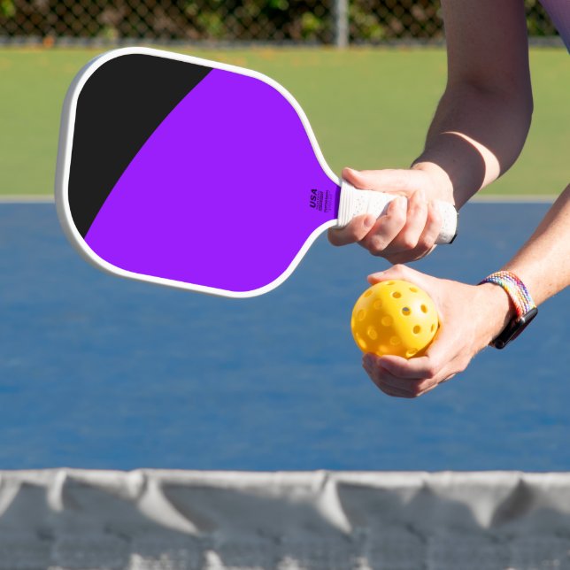 Farbenfrohe, lebhafte, gelbe, Lila, schwarze Corne Pickleball Schläger (InSitu)