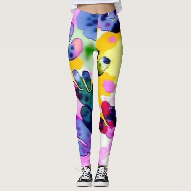 Farbenfrohe, lebhafte Gestaltung Leggings (Vorderseite)