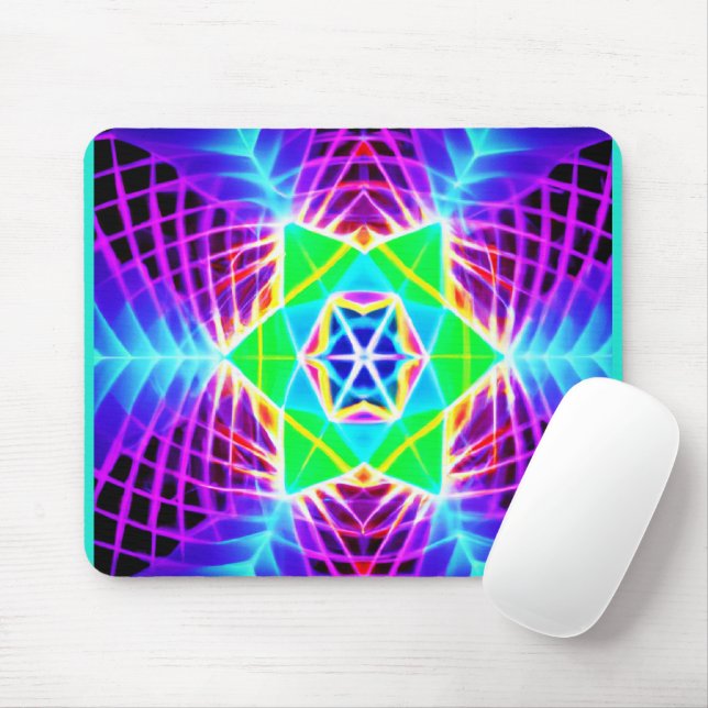 Farbenfrohe, lebhafte Muster Mousepad (Mit Mouse)