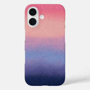 Farbenfrohe Leder Art iPhone Case