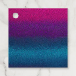 Farbenfrohe Lederkunst Geschenkanhänger