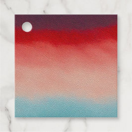 Farbenfrohe Lederkunst Geschenkanhänger