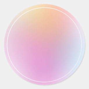 Farbenfrohe leere Vorlage trendy elegante Moderne Runder Aufkleber