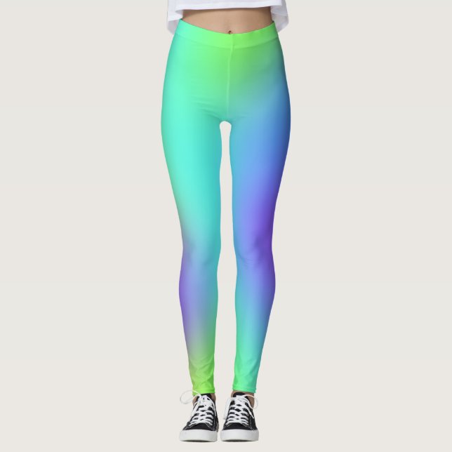 Farbenfrohe Leggings (Vorderseite)
