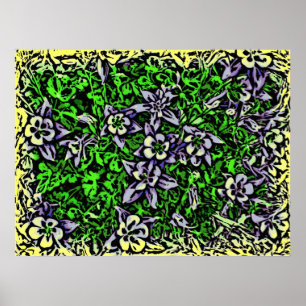 Farbenfrohe Leinwand Poster