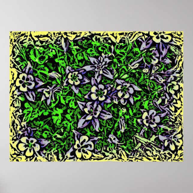 Farbenfrohe Leinwand Poster (Vorne)