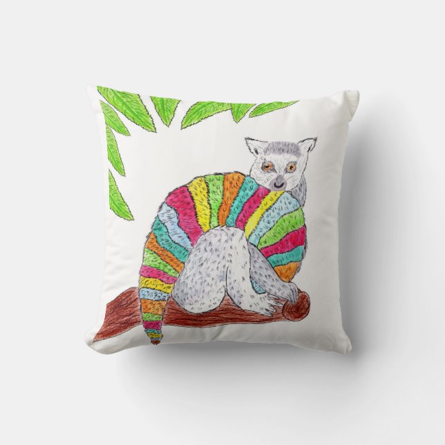 Farbenfrohe Lema Kissen (Vorderseite)