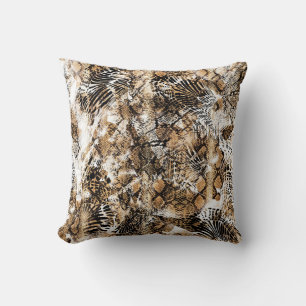 Farbenfrohe Leopard Zebra Camouflage Muster Kissen