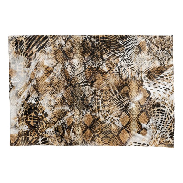 Farbenfrohe Leopard Zebra Camouflage Muster Kissenbezug (Vorderseite)