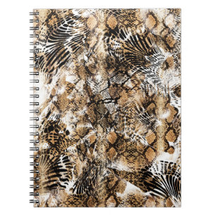 Farbenfrohe Leopard Zebra Camouflage Muster Notizblock