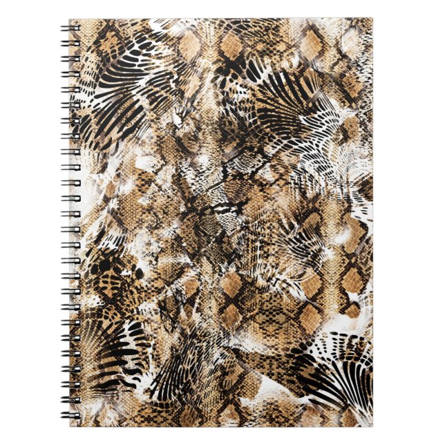 Farbenfrohe Leopard Zebra Camouflage Muster Notizblock (Vorderseite)