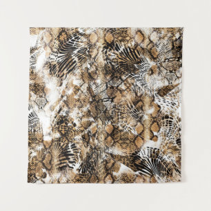 Farbenfrohe Leopard Zebra Camouflage Muster Wandteppich