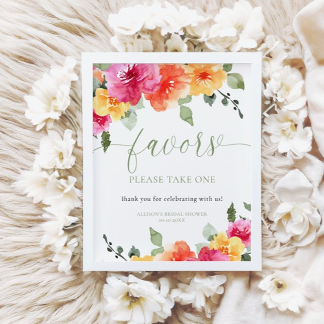 Farbenfrohe, leuchtend blühende Brautpartys - Zeic Poster (Von Creator hochgeladen)