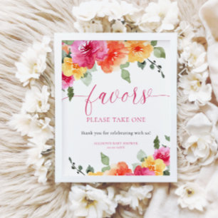 Farbenfrohe, leuchtend blühende Gefälligkeiten bit Poster