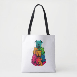 Farbenfrohe LGBT Pride Staffordshire Bull Terrier