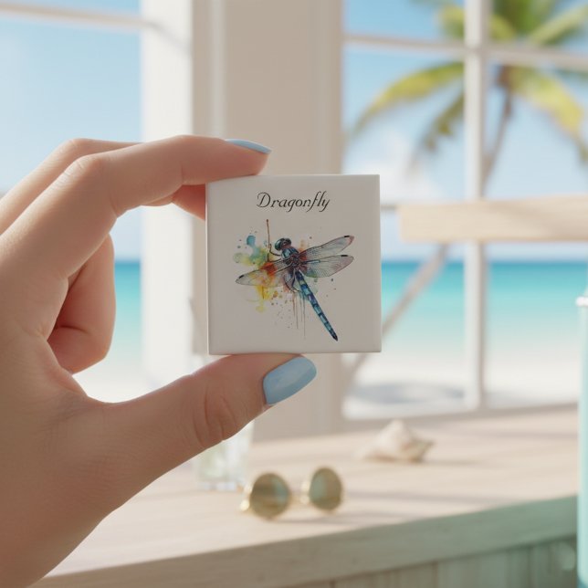 Farbenfrohe Libelle anpassbar Magnet (Von Creator hochgeladen)