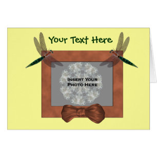 Farbenfrohe Libellen-Fotokarte