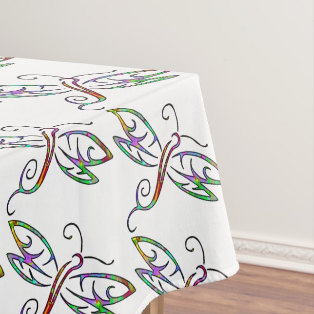Farbenfrohe Libellen Tischdecke (Beispiel)
