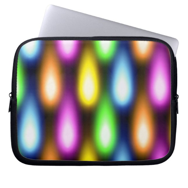Farbenfrohe Lichteffekte Laptopschutzhülle (Vorderseite)