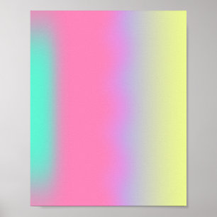 Farbenfrohe Lichter strahlende Aura Poster