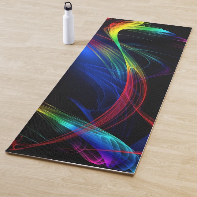 Farbenfrohe Lichter Yoga Mat Yogamatte (Beispiel)