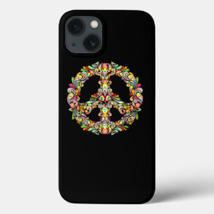 Farbenfrohe Liebe für Friedenszeichen 60er 70er G Case-Mate iPhone Hülle