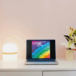 Farbenfrohe Liebe ist Liebe Feiertagskarte