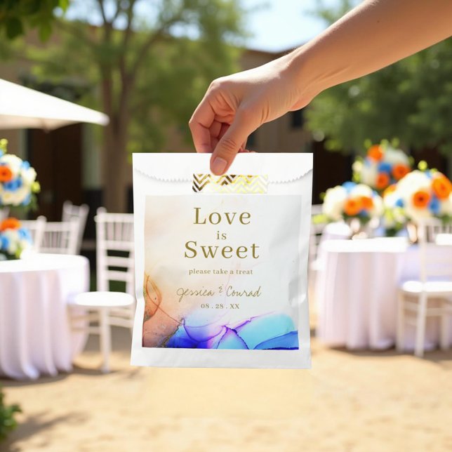 Farbenfrohe Liebe ist süße Hochzeit Geschenktütchen (Colorful Love is Sweet Wedding Favor Bag.
)