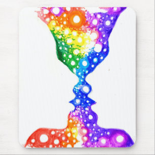 Farbenfrohe Liebe Mousepad