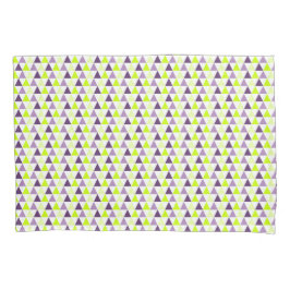 Farbenfrohe Lila Geometrie des Limes Kissenbezug