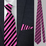 Farbenfrohe Lila Streifenmuster Krawatte<br><div class="desc">Farbenfrohe Lila Streifen Pattern Nacken Krawatte.</div>
