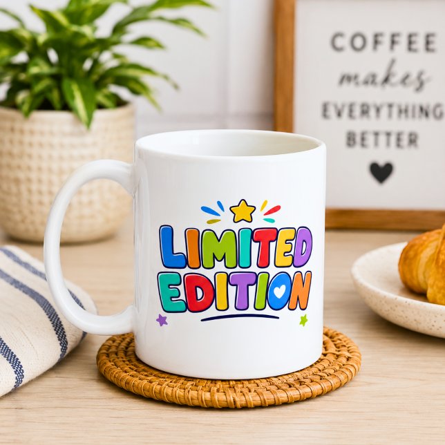 Farbenfrohe limitierte Auflage  Kaffeetasse (Von Creator hochgeladen)