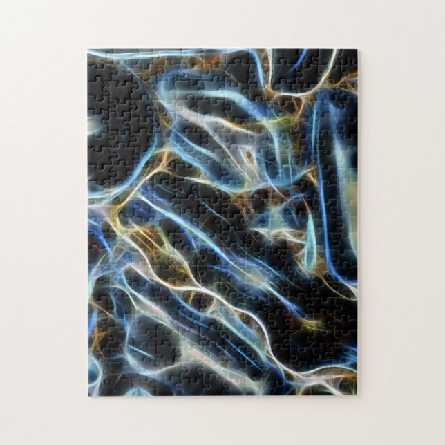 Farbenfrohe Linie Kunst, Dichtung und Musik Puzzle (Vertikal)